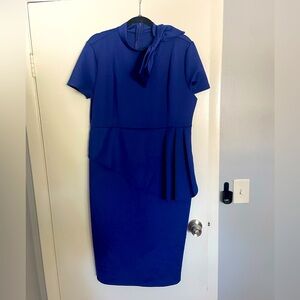 Royal blue cocktail dress